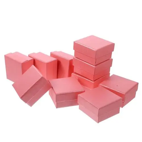 Produktbild: KICHOUSE 10 Stück Schachteln Schmuckschatulle Schmuckaufbewahrungskoffer Schmuckverpackung Zubehör Zubehörkoffer Ringvitrine Armbandaufbewahrungskoffer Schmuckkoffer Halskettenboxen Papier