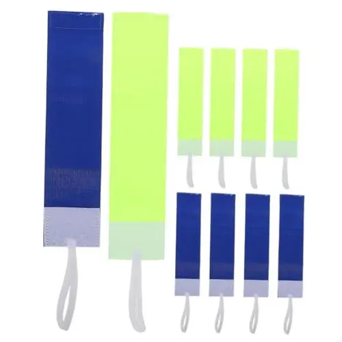 Produktbild: KICHOUSE Elastische Armbinden-Set 10-teilig Nylon Fußball-Kapitäns-Armbänder-Set verstellbare Kapitänsarmbänder für Kinder