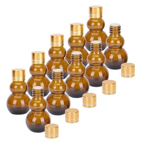 Produktbild: KICHOUSE 10st Medizinflasche Bernsteinfarbener Seifenspender Tragbare Parfümflasche Mini-parfümflasche Tragbare Miniflasche Pumpe Für Handlotion Mini-lotion Mini-parfum Minibehälter Glas