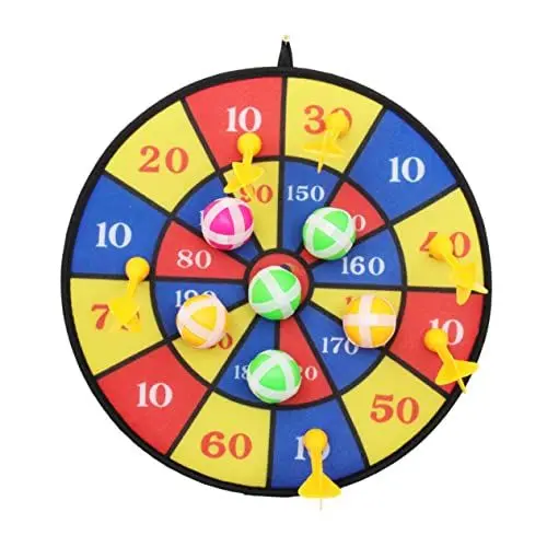 Produktbild: KICHOUSE 1Satz Dartboard Set mit Magnetische Dartscheibe für Erwachsene Freizeitspiel für Bälle und Dartpfeile Sicher und Unterhaltsam