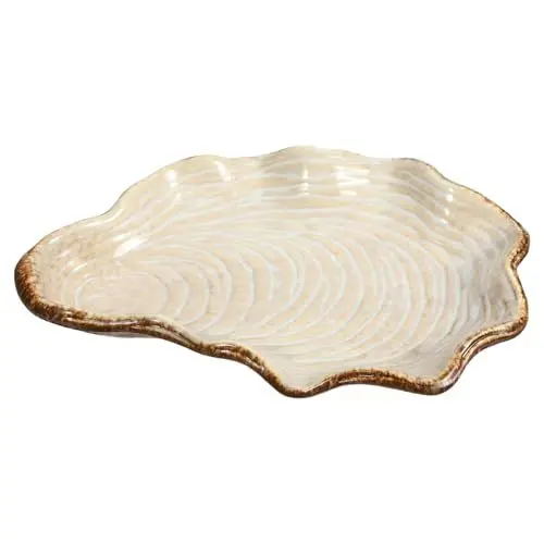 Produktbild: KICHOUSE Eleganter Salatteller in Muschelform Mehrzweckteller Zum Servieren Von Obst Snacks Und Kuchen