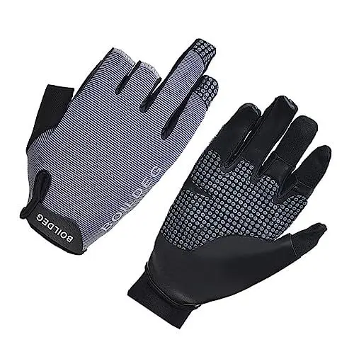Produktbild: KICHOUSE 1 Paar Reflektierende Handschuhe Kajakhandschuhe Angelkajaks Wasserhandschuhe Fischerhandschuhe Rutschfester Angelhandschuh Angeln Sonnenschutzhandschuhe Sonnenhandschuhe Grey
