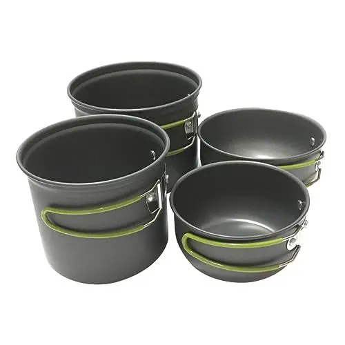 Produktbild: KICHOUSE 1satz Camping Kochgeschirr Teilig Tragbare Outdoor Kochutensilien Leicht Für Camping Wandern Und Outdoor-aktivitäten