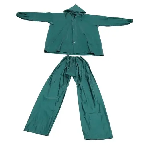 Produktbild: KICHOUSE Kratzfester Regenmantelanzug 2-teiliges Regenbekleidungsset Mit Regenhose Für Outdoor-aktivitäten Zufällige Farbe