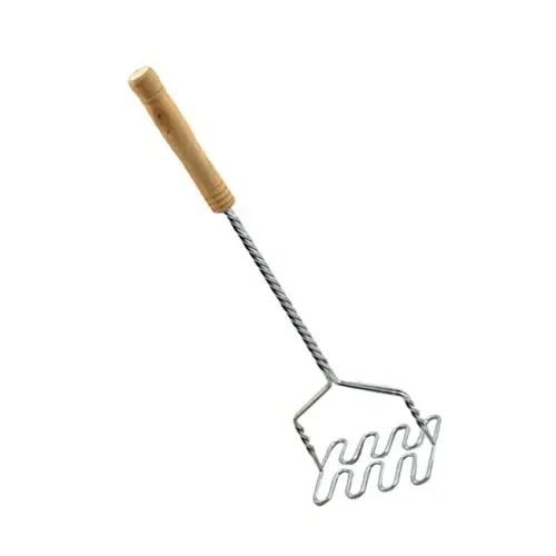 Produktbild: KICHOUSE 1stk Kartoffelpresse Kartoffelstampfer Kartoffel Presse Blumenkohl-Reis-Hersteller Werkzeug Zum Zerkleinern Von Kartoffeln Kartoffeldraht Utensil Brokkoli Baby Lebensmittel Holz