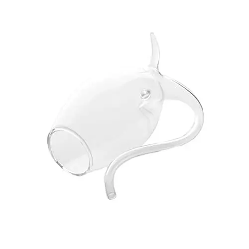Produktbild: KICHOUSE Weinkelch 310 Ml Trinkglas Mit Eichhörnchenschwanz Belüftungsbecher Für Partys Neuartiges Glas Mit Gebogener Öffnung