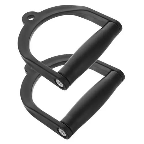 Produktbild: KICHOUSE 2St Vogelgriff Kabelgriff Gummigriffe Fitnesszubehör für Kabelzug Hantelgriff Zuggriffe Griffe für Fitness-Langhanteln Griff Fitnessstudio Griffe im Fitnessstudio d-Griffe pp Black