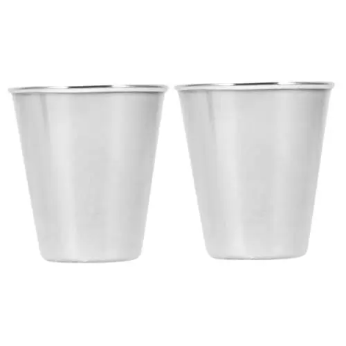 Produktbild: KICHOUSE Winzige Weinbecher 70 Ml Tragbare Metallbecher Wiederverwendbare Getränkebecher Für Picknicks Im Freien