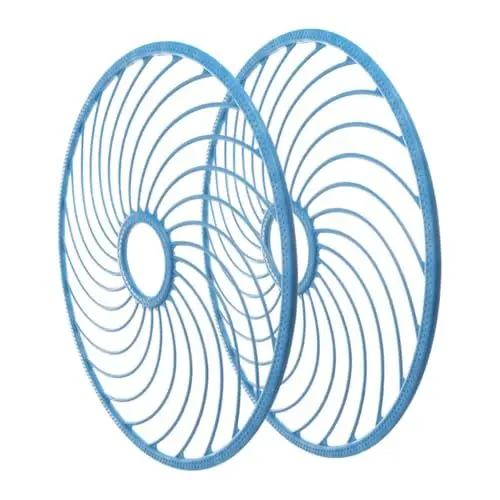 Produktbild: KICHOUSE 2 Stück Frisbeescheibe Stabile Fischernetzscheibe Angeln mit Wurfnetzen Fanggerät Fischernetz Handwurfscheibe Fischereizubehör Angel-Wurfscheibe Angelnetze Nylon Himmelblau