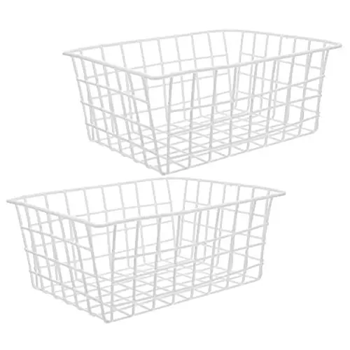 Produktbild: KICHOUSE 2 Stück Metall Gefrierschrank Organizer Drahtkorb Gefrierschrank Obst Und Gemüsekorb Für Küche Und Speisekammer
