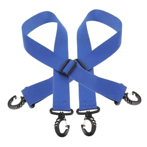 Produktbild: KICHOUSE 2 Stück Skischuhgurte Rollschuh Zubehör Outdoor Skates Träger Skates Trägergurt Professioneller Skischuh Leinegurt Für Ski Tragbare Skates Leine Nylon Gurtband Blau