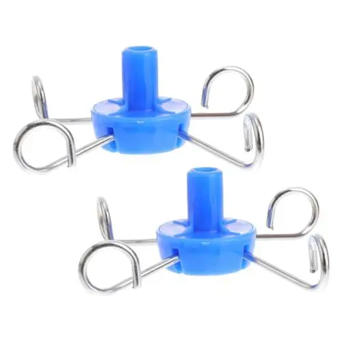 Produktbild: KICHOUSE 2 Stück Stangenhaken Stangenaufhänger Ständer Kleiderbügel Stangenständer Zubehör Kleine Kleiderhaken Stangenzubehör Stangenständer Teile Stangenständer Teile