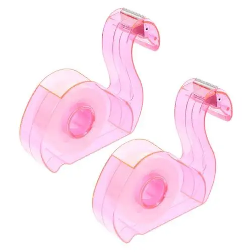 Produktbild: KICHOUSE 2stücke Klebebandspender Praktischer Und Tragbarer Tape Dispenser Für Schreibtisch Multifunktionales Design Mit Integriertem Klebeband Für Büro Und Zuhause