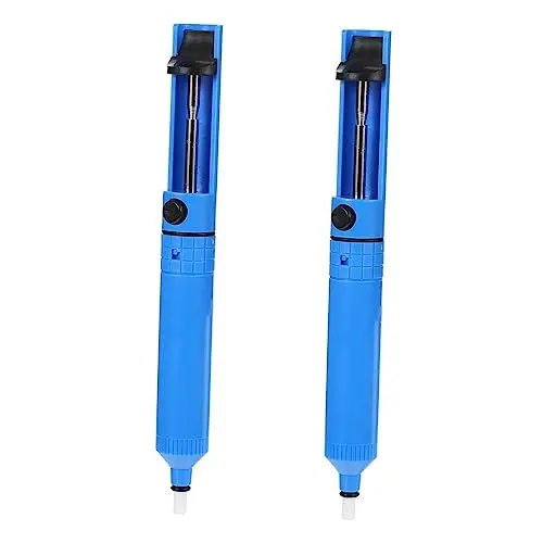 Produktbild: KICHOUSE 2st Saugpistole Lötmittel-entferner-kit Entlötpumpe Stift Zum Entfernen Von Lötzinn Lötsaugpumpe Entlötwerkzeug Stift Entlötvakuumpumpe Lötsauger Saugnäpfe Abs-kunststoff Blue