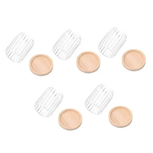 Produktbild: KICHOUSE Realistisches Legierungsmaterial Mini-kuchendeckel 5 Sets für Puppenhaus