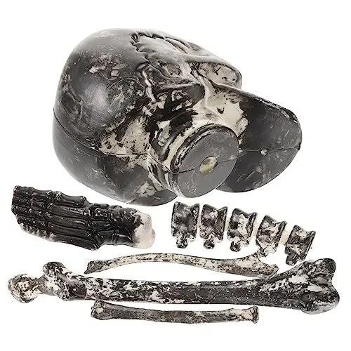 Produktbild: KICHOUSE 6St Tasche mit Knochen Halloween-Heimdekorationen Skelettstütze Halloween Halloween schädel Ornament Halloween-Requisite draussen schmücken lose Knochen