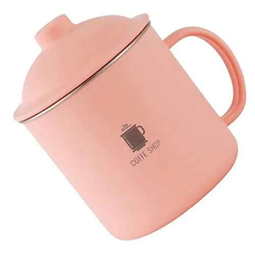 Produktbild: KICHOUSE Blechbecher Zum Trinken Bierbecher Aus Edelstahl Wasserbecher Aus Edelstahl Verschleißfester Bierbecher Wohnaccessoire Haushaltsbierbecher Tisch Milchbecher Tisch
