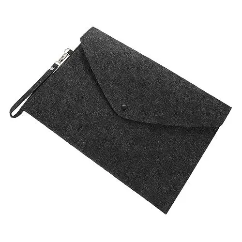 Produktbild: KICHOUSE Filz Snap Datei Tasche A4 Büro Ordner Business Datei Papier Organizer Große Kapazität Hängenden Seil