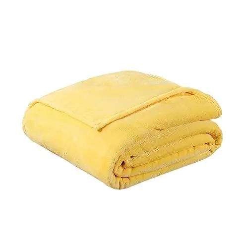 Produktbild: KICHOUSE Dicke Bettdecke aus Fleece 70 x 100 cm warme Flanelldecke leicht für den Winter