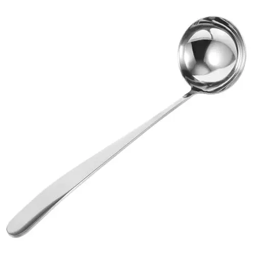 Produktbild: KICHOUSE Suppenlöffel Edelstahl Servierutensil Griff Bequem Zu Für Die Küche