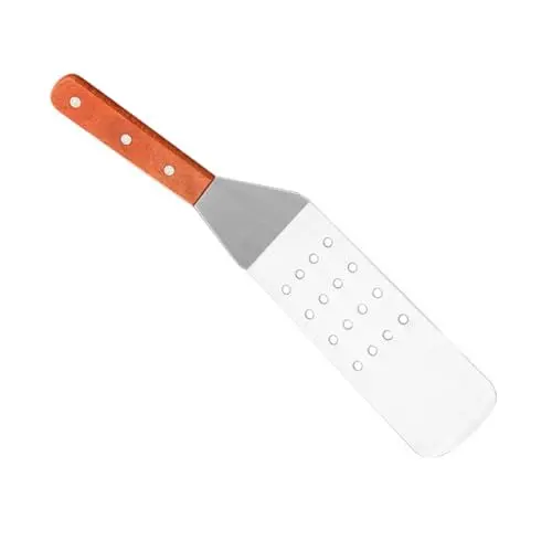 Produktbild: KICHOUSE 1stücke Steakspatel Mit Holzgriff Leichter Grillturner Für Steak Fisch Und Pfannengerichte Rutschfester Hitzebeständiger Wender Für Bbq Und Küche