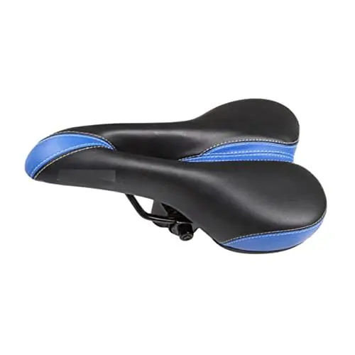 Produktbild: KICHOUSE Komfortabler Fahrradsattel Ultra Breites Sattelpolster für Mountainbike und Rennrad Atmungsaktives Kissen Einfach zu Montieren für Herren Blau