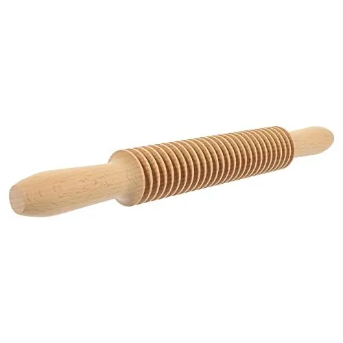 Produktbild: KICHOUSE Teigroller Nudelschneidemaschine Nudelroller für Zuhause Küche Holzgriff