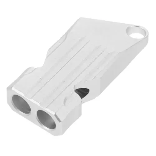 Produktbild: KICHOUSE Überlebenspfeife Lauter Ton Doppelrohr Aus Aluminiumlegierung Für Notfall-pferdetraining Outdoor-aktivitäten Bootssicherheit