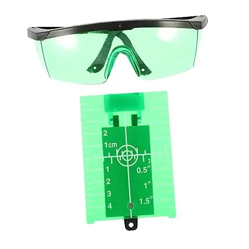 Produktbild: KICHOUSE Planke 1 Satz Platte Für Rotationslaser Zieltafel Mit Brillenset Waagerechte Zieltafel Bodenzieltafel Nivellierungsziel Reflektierende Laserplatten -zieltafel Diele Magnet Marker