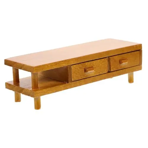 Produktbild: KICHOUSE puppenhaus fernsehschrank Mini-Hausmöbel Puppenhausmöbel schreibtischdeko Schreibtisch deko Kinderspielzeugzimmerdekoration Möbelmodell für Puppenhaus Nachttisch Dekorationen