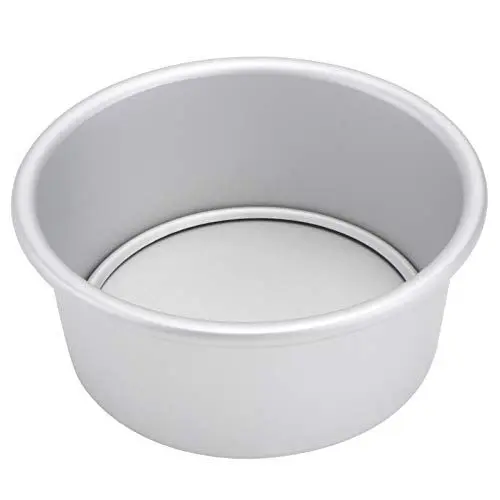 Produktbild: Kichvoe 5 Zoll Runde Käsekuchenform Aluminium Runde Kuchenform mit Abnehmbarem Boden Backform Eloxiertem Aluminium Chiffon-Kuchenformen