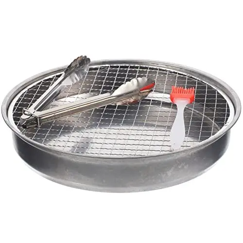 Produktbild: Kichvoe Outdoor-Grill Tragbarer Camping-Grill Grillkorb Inklusive