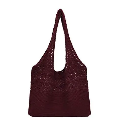 Produktbild: Kichvoe 1stk Gestrickte Tasche Lässige Umhängetasche Gestrickte Umhängetasche Strohsack Damen Tragetaschen Strandtaschen Für Damen -einkaufstasche Polyester Eine Schulter Paket Fräulein