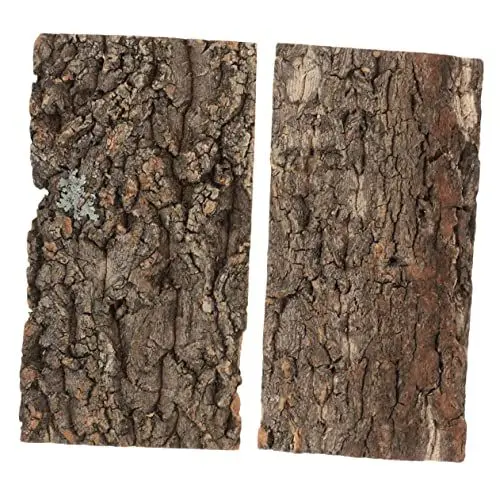 Produktbild: Kichvoe 2 Stück Teiliges Echtes Korkrinde Reptilien Terrarium Deko Natürliche Korkrinde Basking Plattform für Aquarium und Terrarien Wand und Landschaftsgestaltung