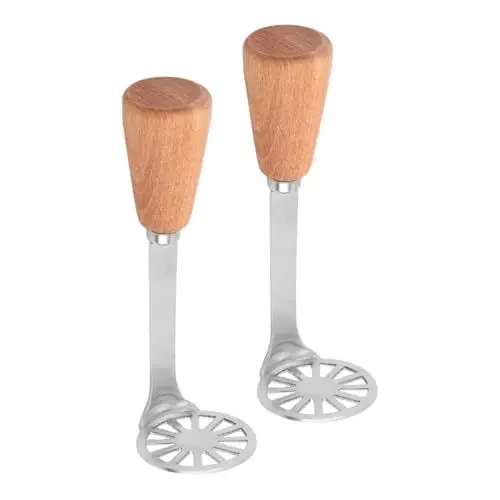 Produktbild: Kichvoe Mini-Avocado-Stampfer 2 Stück Kleiner Kartoffelstampfer Winziger Stampfer Mini-Stampfer Aus Edelstahl Obststampfer Lebensmittelstampfer Küchenutensil Für Bohnen Guacamole Gemüse