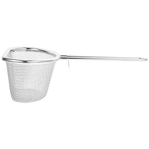 Produktbild: Kichvoe Nudelkochkörbe Präsentationskorb Für Lebensmittel Nudelkorb Aus Mesh Frittierkorb Aus Edelstahl Spaghetti-sieblöffel Nudelkochkorb Nudeln Sieb Sieb Rostfreier Stahl Metall