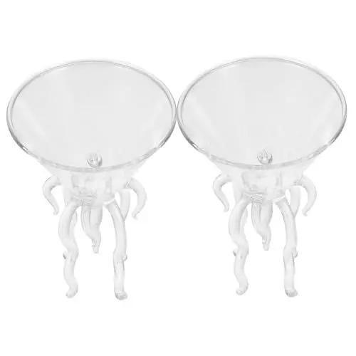 Produktbild: Kichvoe Rot Vogel Trinkglas Weingläser-Set 2Pcs Octopus s Cocktailgl? Weinglas Getr?nke Bar Goblet Tools für Home Bankett Hochzeitsfeier Octopus Glass Hochzeitsdekoration