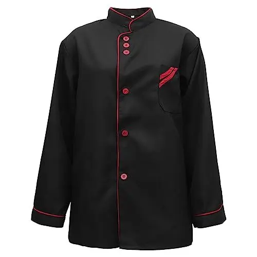 Produktbild: Kichvoe Unisex Kochmantel Ärmel Küche Koch Männer Uniform Kochjacke Kochuniform Kochkleidung Für Restaurant Hotel XXL