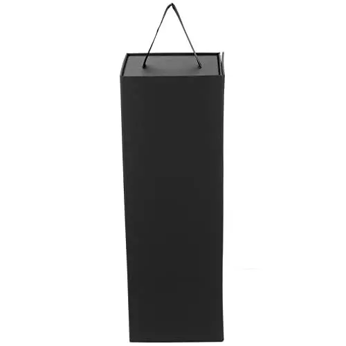 Produktbild: Kichvoe Wein Geschenkbox Schwarz Weinflaschenboxen Mit Griff Flaschengeschenkbox Für Likör Magnetische Faltbare Geschenkbox Weinflasche Geschenkverpackung Zur Hochzeit