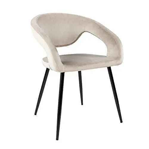 Produktbild: Kick Collection Esszimmerstühl Lenn Velvet - Samt - Champagner - Modern und Hochwertig - Samtstoff und Metall - Erhältlich in vielen Farben