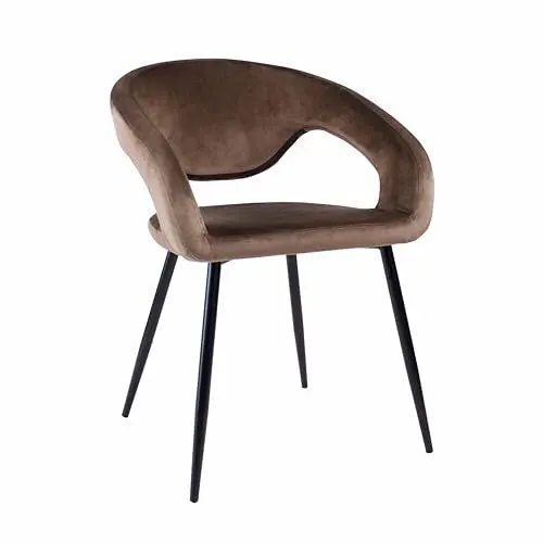 Produktbild: Kick Collection Esszimmerstühl Lenn Velvet - Samt - Taupe - Modern und Hochwertig - Samtstoff und Metall - Erhältlich in vielen Farben
