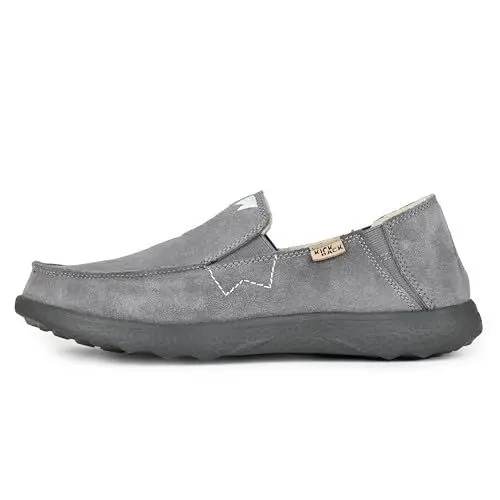 Produktbild: Kickback Couch 2.0 Suede - Herren Loafers - Farbe Charcoal - Wildleder Slipper Herrenschuhe - Weiches Wildleder Obermaterial mit Leder gefüttert herausnehmbare Einlegesohlen - Größe EU 43