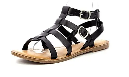 Produktbild: KICKERS Damen Kick-Dazed Flache Sandale, Schwarz, 38 EU