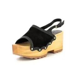 Produktbild: KICKERS Damen Kick-Wedge Wood Sandale mit Absatz, Schwarz, 39 EU