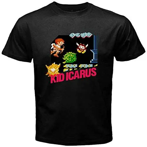 Produktbild: Kid Icarus NES Retro Action Game T-Shirt Black Graphic Unisex Tee Shirt M