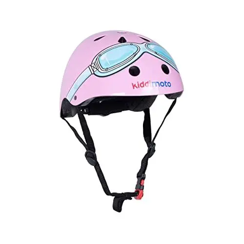 Produktbild: KIDDIMOTO Fahrrad Helm für Kinder - CE-Zertifizierung Fahrradhelm - Design Sport Helm für Skates, Roller, Scooter, laufrad (M (53-58cm), Rosa)