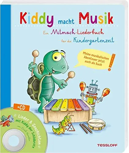 Produktbild: Kiddy macht Musik (+ CD): Ein Mitmach-Liederbuch für die Kindergartenzeit (Pappbilderbücher /Erste Bilderbücher)