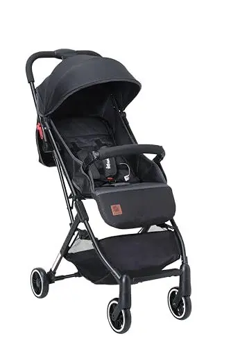 Produktbild: Kidmeister Reisebuggy Reise- Sport C-3D Sportwagen mit Liegefunktion Kinderwagen Jooger (Schwarz)
