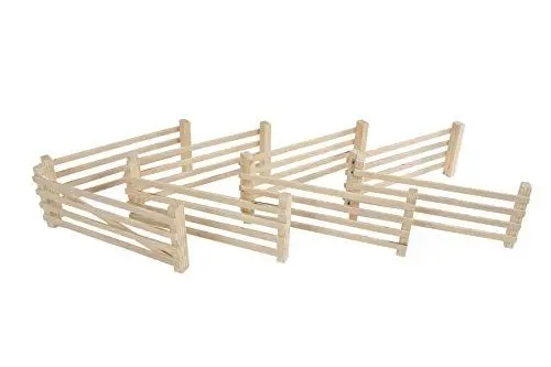 Produktbild: Van Manen Kids Globe Farming 610226 1:24 Scale 8-Piece Wooden Fencing