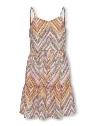 Produktbild: Kids Only Mädchen Sommer-Kleid KOGNOVA Life Strap Thalia Dress AOP, Größe:164, Farbe:Sachet pink